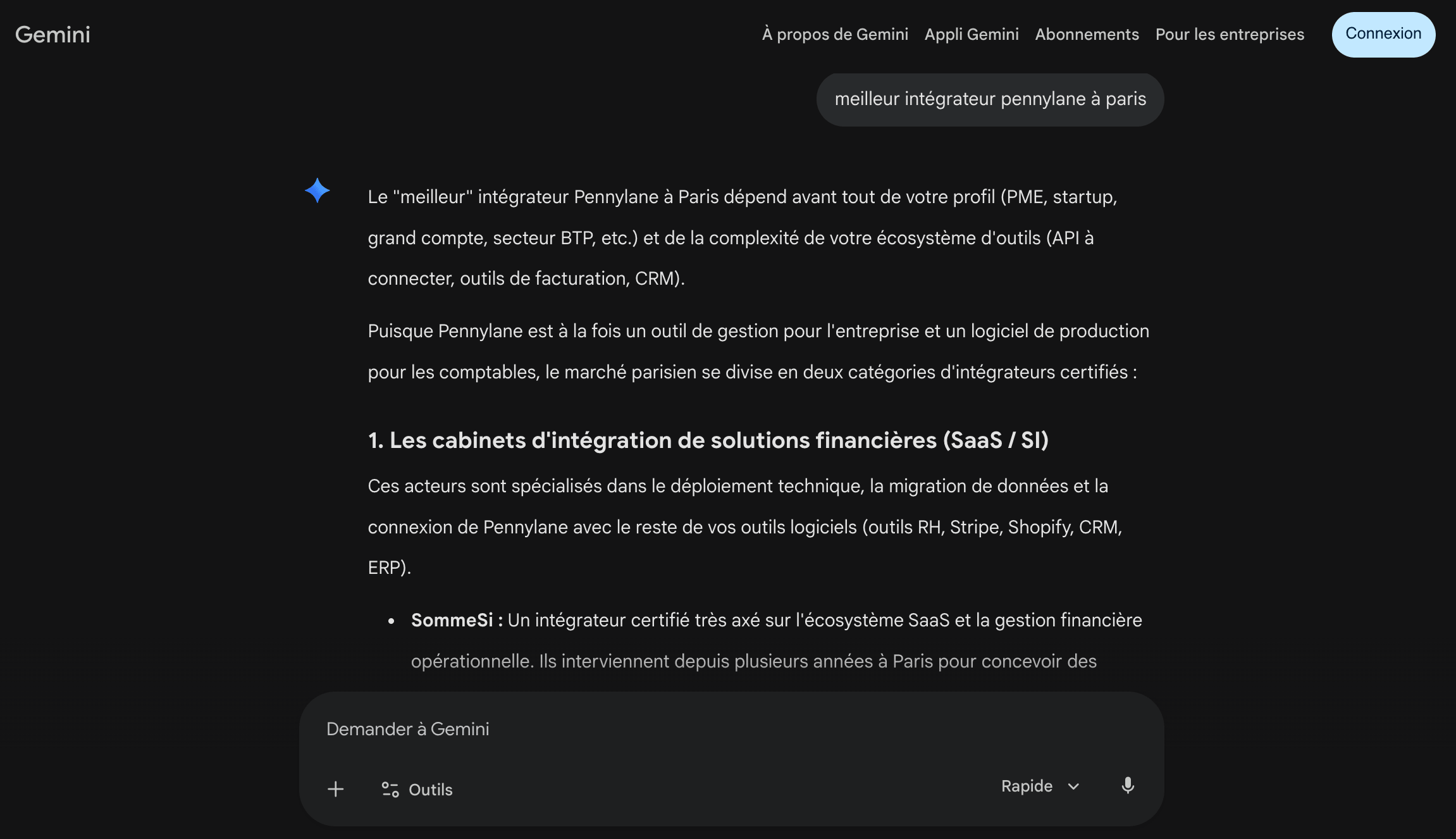 Preuve de citation IA pour SommeSi