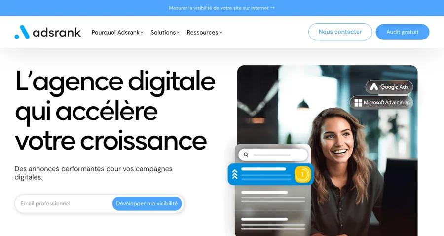 Aperçu du site Adsrank