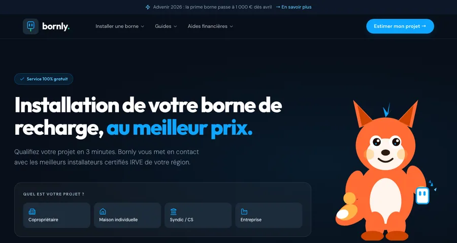 Aperçu du site Bornly